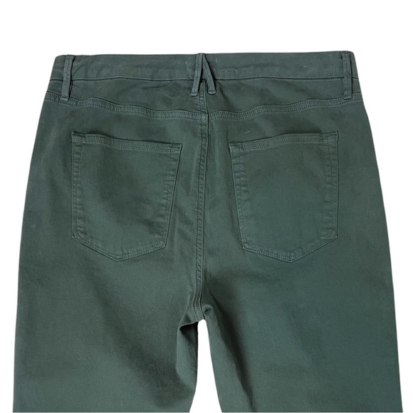 Good American Good Classic Pants Jeans Green GC727T Ankle High-Rise - Picture 4 of 8